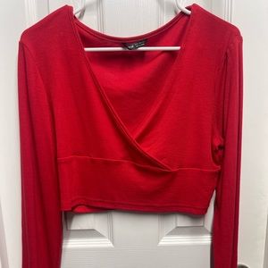 Red Long sleeve top
